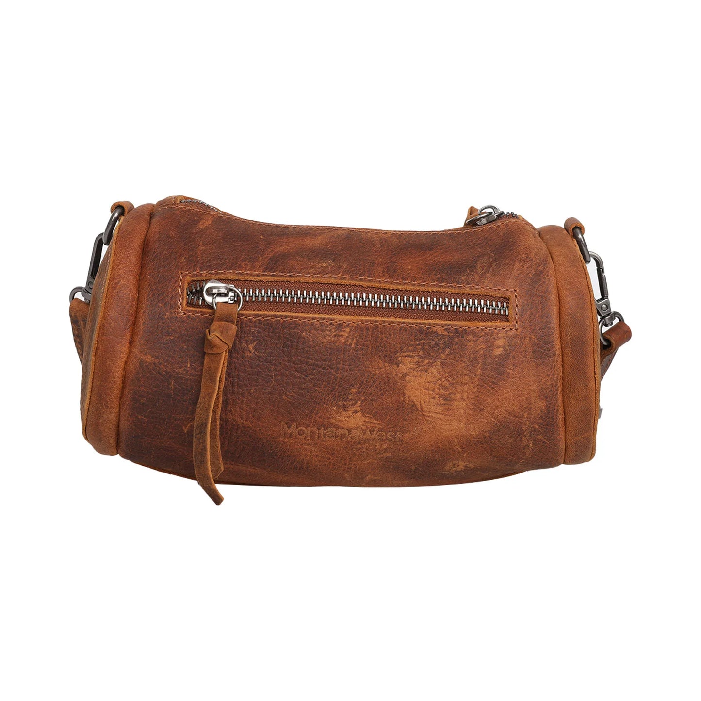 Real Leather Cow-Hide Collection Mini Barrel Bag