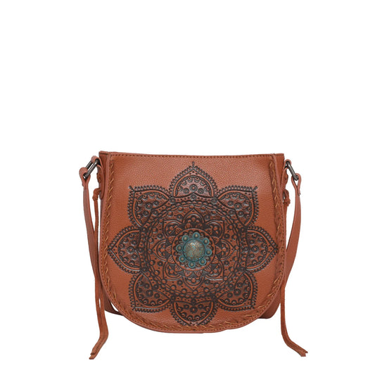 Montana West Tooling Collection Crossbody Bag