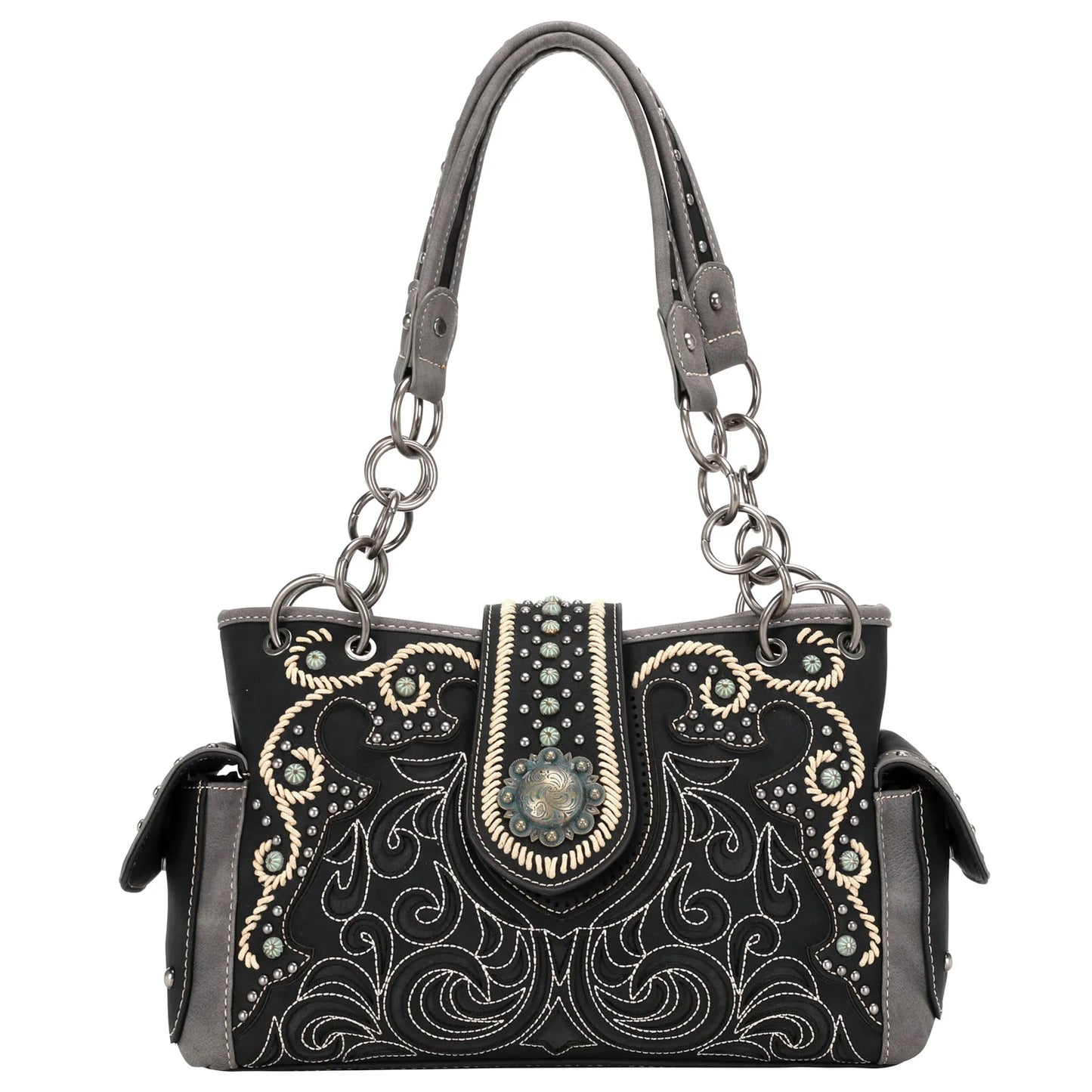 Montana West Concho Collection Concealed Carry Satchel