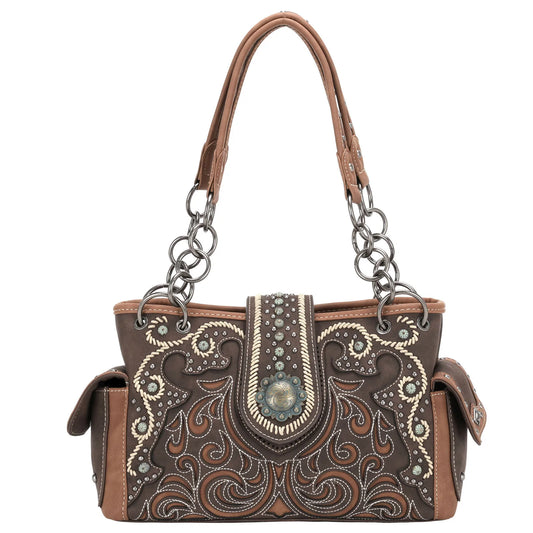 Montana West Concho Collection Concealed Carry Satchel