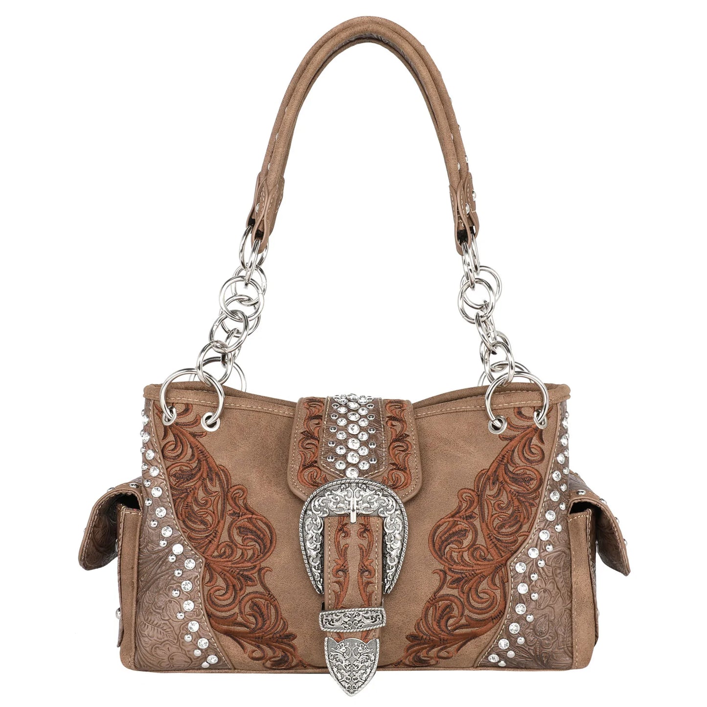 Montana West Buckle Collection Concealed Carry Satchel