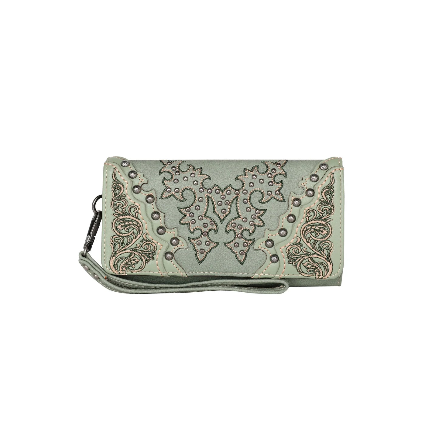 Montana West Boot Scroll Embroidered Collection Wallet