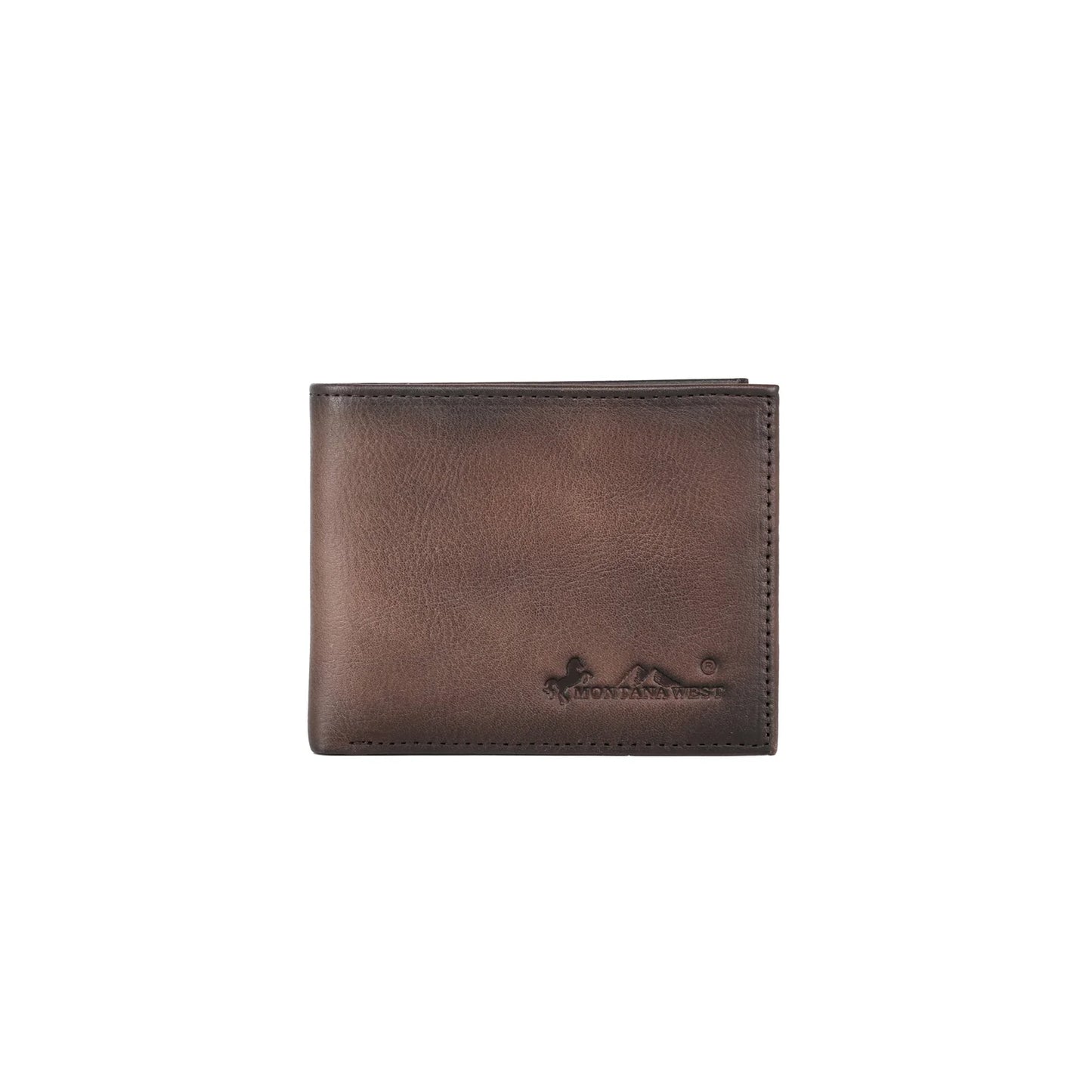 Genuine Leather Men's Bi-Fold Wallet